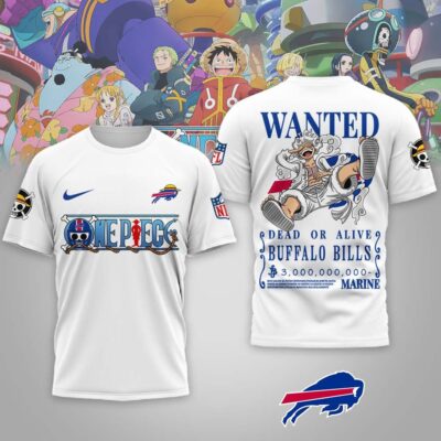 Buffalo Bills | Premium NFL Wanted Monkey D Luffy 3D Shirt