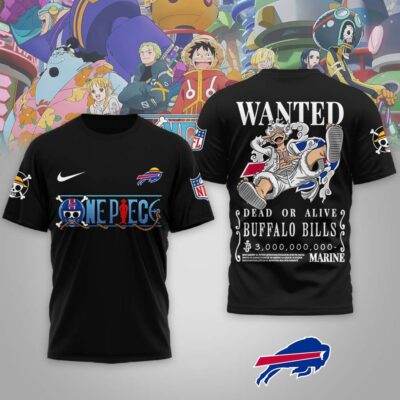Buffalo Bills | Premium NFL Wanted Monkey D Luffy 3D Shirt