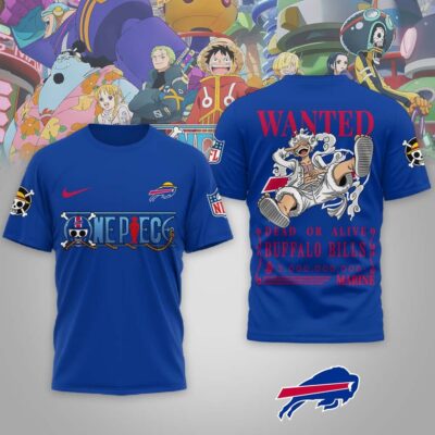Buffalo Bills | Premium NFL Wanted Monkey D Luffy 3D Shirt