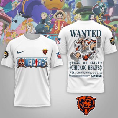 Chicago Bears | Premium NFL Wanted Monkey D Luffy 3D Shirt