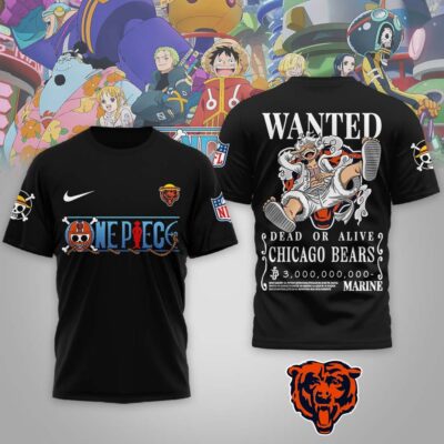 Chicago Bears | Premium NFL Wanted Monkey D Luffy 3D Shirt