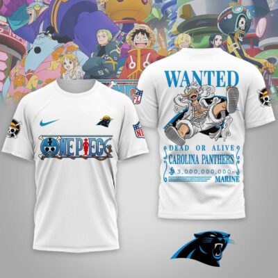 Carolina Panthers | Premium NFL Wanted Monkey D Luffy 3D Shirt