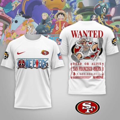 San Francisco 49ers | Premium NFL Wanted Monkey D Luffy 3D Shirt