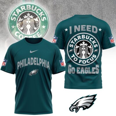 Philadelphia Eagles | Premium NFL Starbucks Fan 3D Shirt