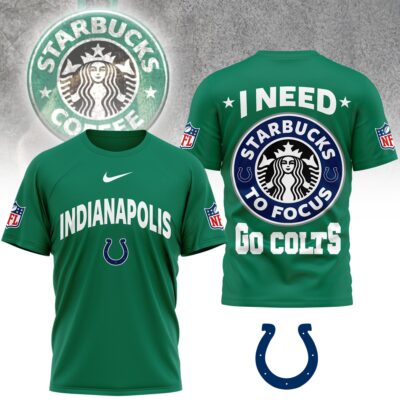 Indianapolis Colts | Premium NFL Starbucks Fan 3D Shirt