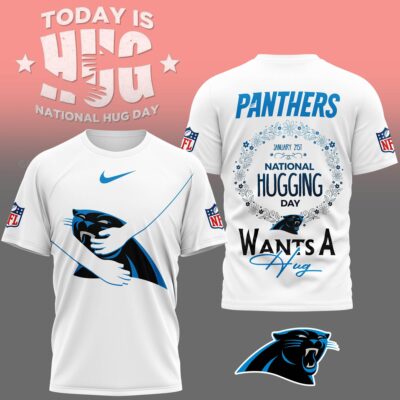 Carolina Panthers | Premium NFL National Hugging Day 3D Shirt