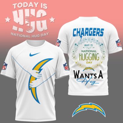 Los Angeles Chargers | Premium NFL National Hugging Day 3D Shirt