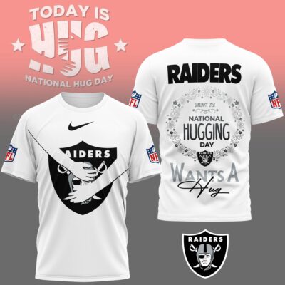 Las Vegas Raiders | Premium NFL National Hugging Day 3D Shirt