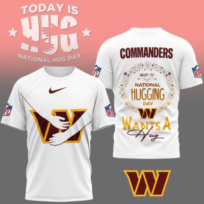 Washington Commanders | Premium NFL National Hugging Day 3D Shirt