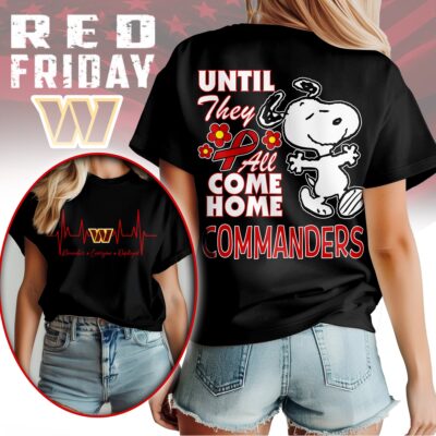 Washington Commanders | Premium NFL Snoopy Red Friday 3D Shirt