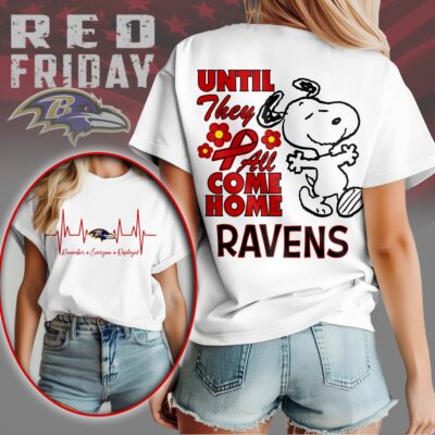 Baltimore Ravens | Premium NFL Snoopy Red Friday 3D Shirt
