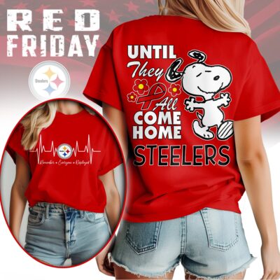 Pittsburgh Steelers | Premium NFL Snoopy Red Friday 3D Shirt