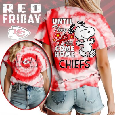 Kansas City Chiefs | Premium NFL Snoopy Red Friday 3D Shirt