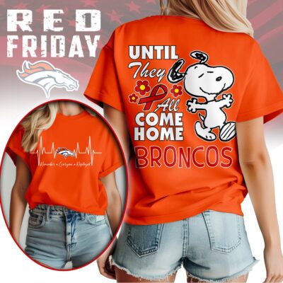 Denver Broncos | Premium NFL Snoopy Red Friday 3D Shirt