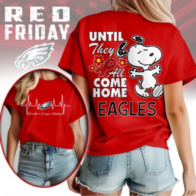 Philadelphia Eagles | Premium NFL Snoopy Red Friday 3D Shirt