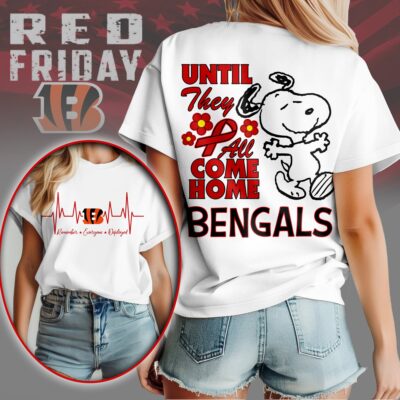 Cincinnati Bengals | Premium NFL Snoopy Red Friday 3D Shirt