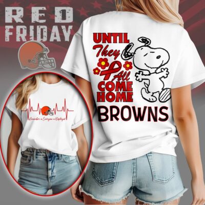 Cleveland Browns | Premium NFL Snoopy Red Friday 3D Shirt