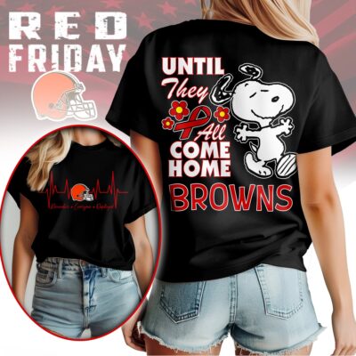 Cleveland Browns | Premium NFL Snoopy Red Friday 3D Shirt