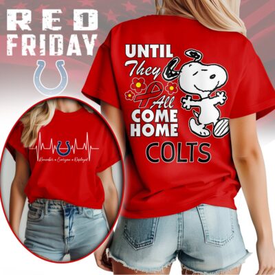 Indianapolis Colts | Premium NFL Snoopy Red Friday 3D Shirt