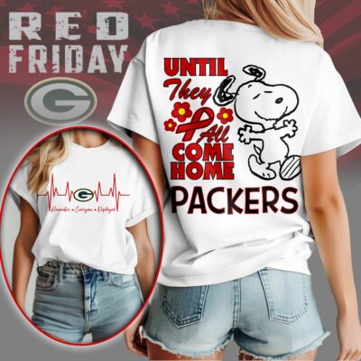 Green Bay Packers | Premium NFL Snoopy Red Friday 3D Shirt