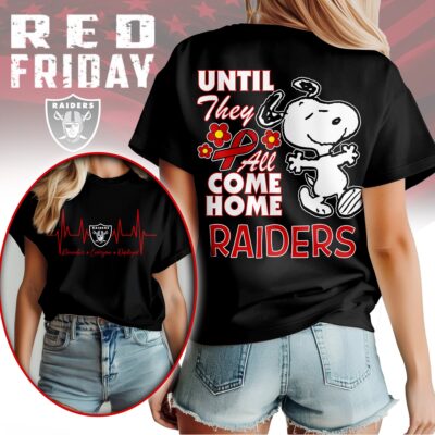 Las Vegas Raiders | Premium NFL Snoopy Red Friday 3D Shirt