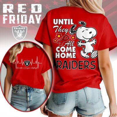 Las Vegas Raiders | Premium NFL Snoopy Red Friday 3D Shirt