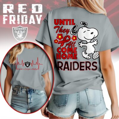 Las Vegas Raiders | Premium NFL Snoopy Red Friday 3D Shirt