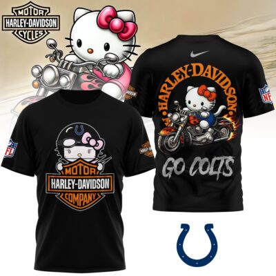 Indianapolis Colts | Premium NFL Hello Kitty Harley Davidson 3D Shirt