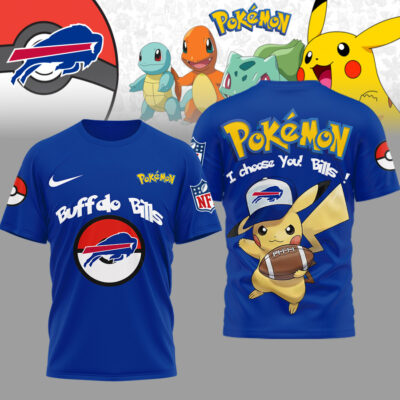 Buffalo Bills | Premium NFL I Choose You Pikachu 3D Shirt