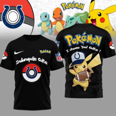 Indianapolis Colts | Premium NFL I Choose You Pikachu 3D Shirt