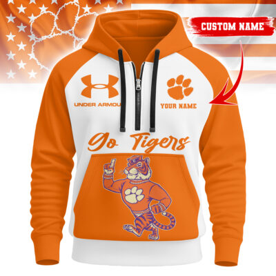 Clemson Tigers | Premium NCAA Under Armour Halfzip Hoodie