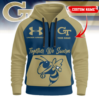 Georgia Tech Yellow Jackets | Premium NCAA Under Armour Halfzip Hoodie