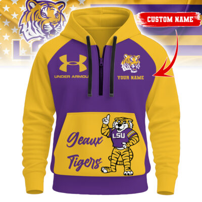 LSU Tigers | Premium NCAA Under Armour Halfzip Hoodie