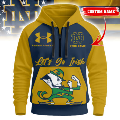 Notre Dame Fighting Irish | Premium NCAA Under Armour Halfzip Hoodie