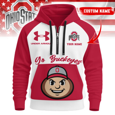 Ohio State Buckeyes | Premium NCAA Under Armour Halfzip Hoodie