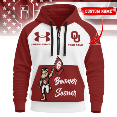 Oklahoma Sooners | Premium NCAA Under Armour Halfzip Hoodie