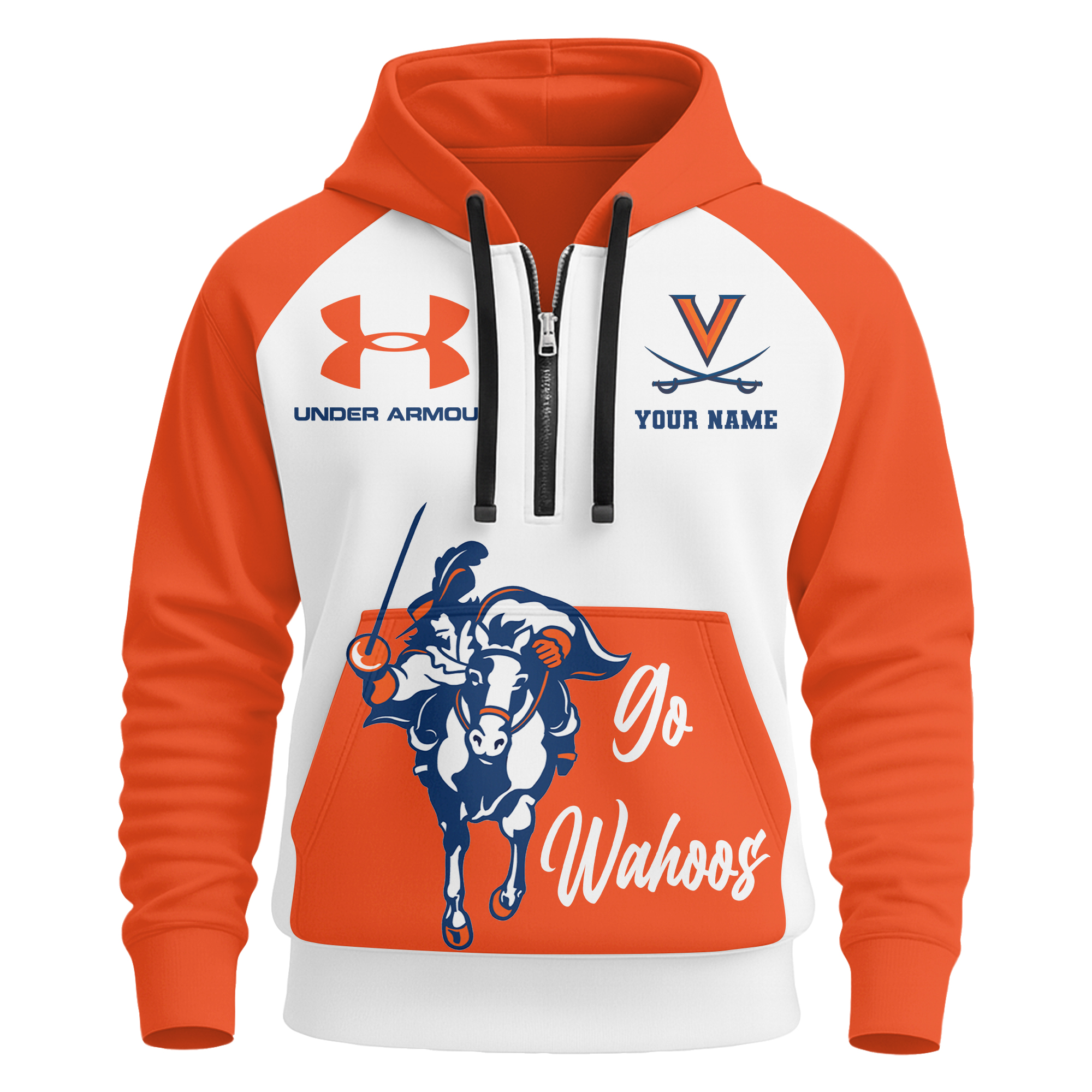 Virginia Cavaliers | Premium NCAA Under Armour Halfzip Hoodie - Image 2