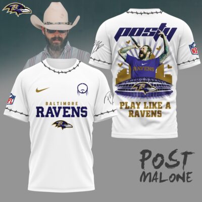 Baltimore Ravens | Premium NFL Post Malone Fan 3D Shirt