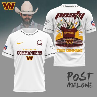 Washington Commanders | Premium NFL Post Malone Fan 3D Shirt