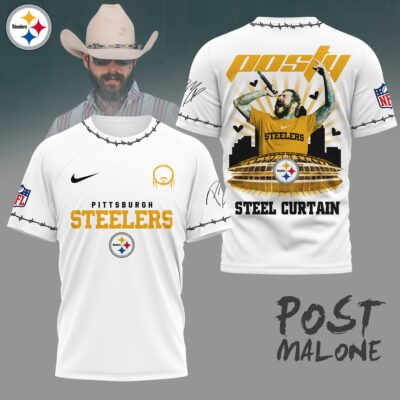 Pittsburgh Steelers | Premium NFL Post Malone Fan 3D Shirt
