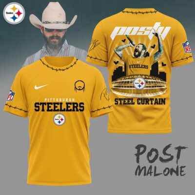 Pittsburgh Steelers | Premium NFL Post Malone Fan 3D Shirt