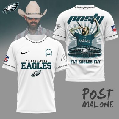 Philadelphia Eagles | Premium NFL Post Malone Fan 3D Shirt