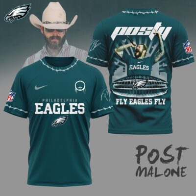 Philadelphia Eagles | Premium NFL Post Malone Fan 3D Shirt