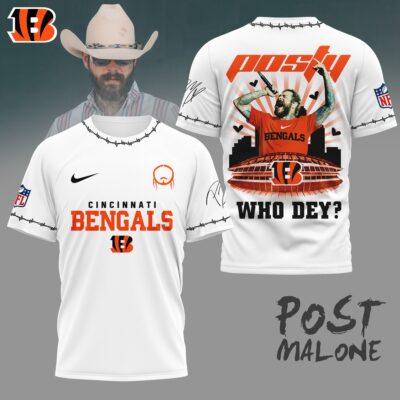 Cincinnati Bengals | Premium NFL Post Malone Fan 3D Shirt
