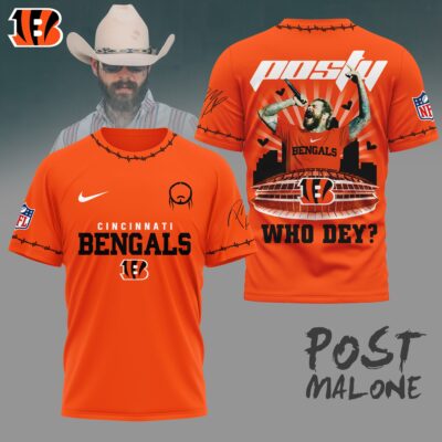 Cincinnati Bengals | Premium NFL Post Malone Fan 3D Shirt