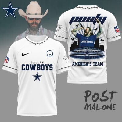 Dallas Cowboys | Premium NFL Post Malone Fan 3D Shirt