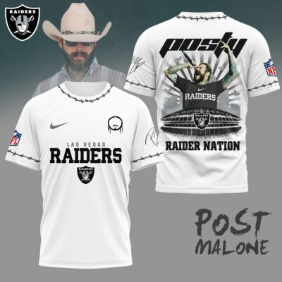 Las Vegas Raiders | Premium NFL Post Malone Fan 3D Shirt