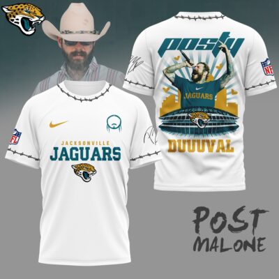 Jacksonville Jaguars | Premium NFL Post Malone Fan 3D Shirt