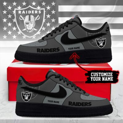 Las Vegas Raiders | Premium NFL Custom AF1 Shoes