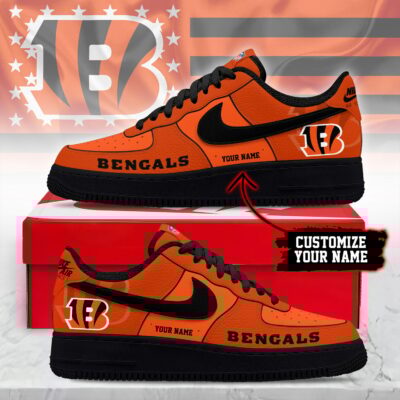 Cincinnati Bengals | Premium NFL Custom AF1 Shoes